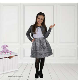 Srebrne bolerka eleganckie 128-158 - 6 sztuk